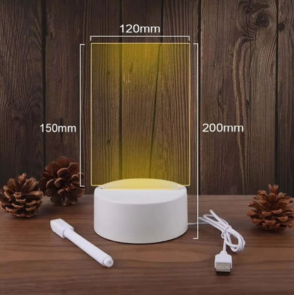 Lámpara LED con Panel de Escritura